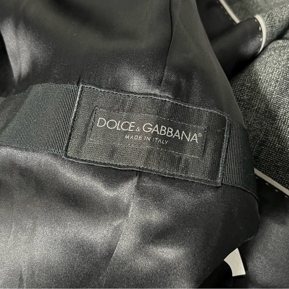 dolce & Gabbana Luxury Plaid Windowpance Check Wool / Silk Blazer Women - Picture 5 of 16